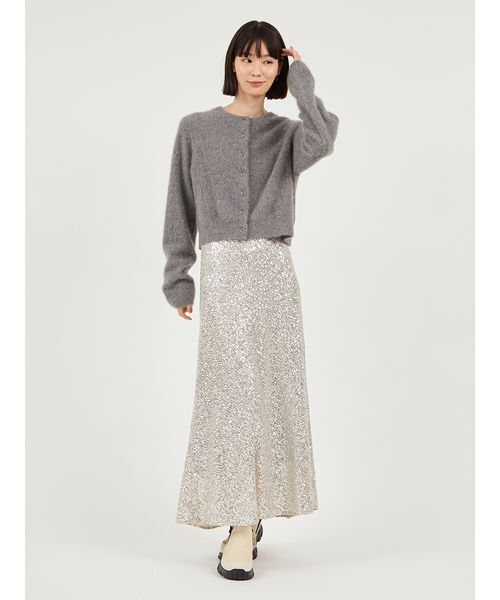 emmi（エミ）の「フォックスカシミヤニットカーディガン（カーディガン/ボレロ・レディース・レッド/グレー/ブルー・F）」の13枚目の写真