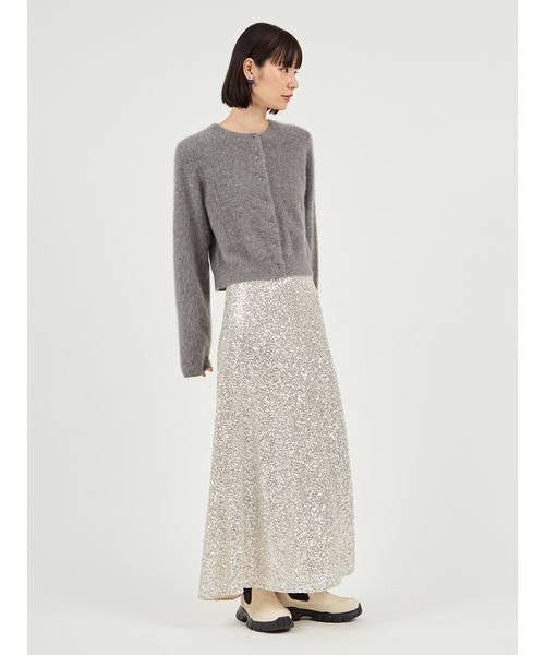 emmi（エミ）の「フォックスカシミヤニットカーディガン（カーディガン/ボレロ・レディース・レッド/グレー/ブルー・F）」の14枚目の写真