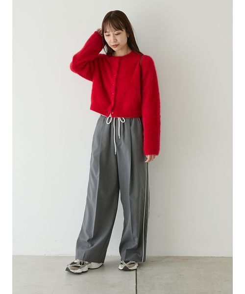 emmi（エミ）の「フォックスカシミヤニットカーディガン（カーディガン/ボレロ・レディース・レッド/グレー/ブルー・F）」の19枚目の写真