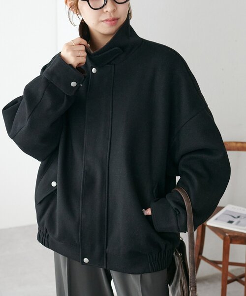 週末限定価格DISCOAT 中空糸衿配色ジャケット ユニセックス】中空糸衿配色ジャケット（ブルゾン）｜DISCOAT（ディス