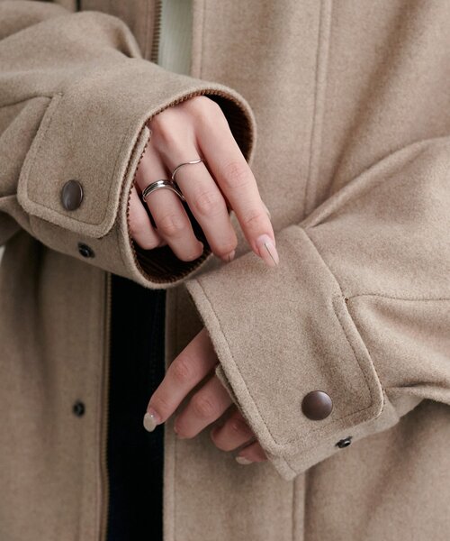 ユニセックス】中空糸衿配色ジャケット（ブルゾン）｜DISCOAT（ディス