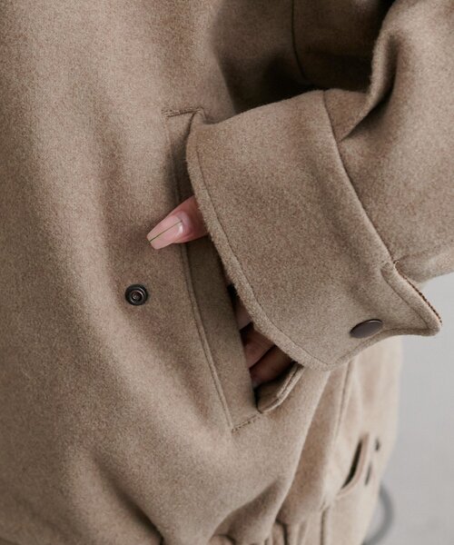 セール】【ユニセックス】中空糸衿配色ジャケット（ブルゾン