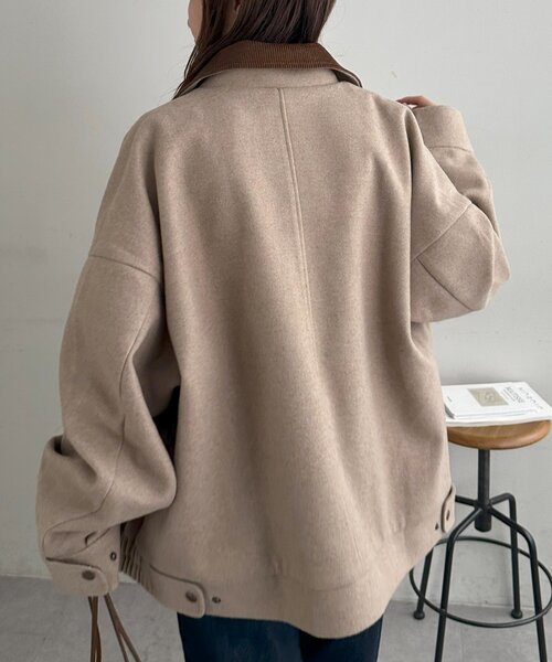 ユニセックス】中空糸衿配色ジャケット（ブルゾン）｜DISCOAT（ディス