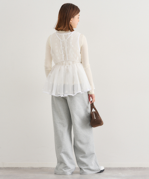 U by SPICK&SPAN（ユーバイスピックアンドスパン）の「フラワースパンコールブラウス（シャツ/ブラウス・レディース・サックスブルー/ホワイト・FREE）」の14枚目の写真