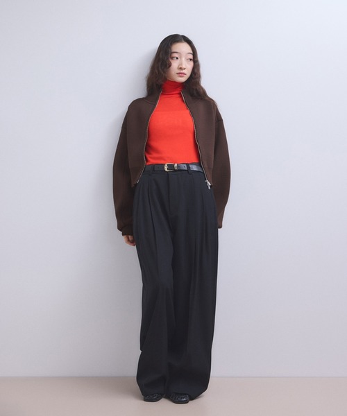 WEB限定】ショートジャカードドライバーズニット（カーディガン/ボレロ