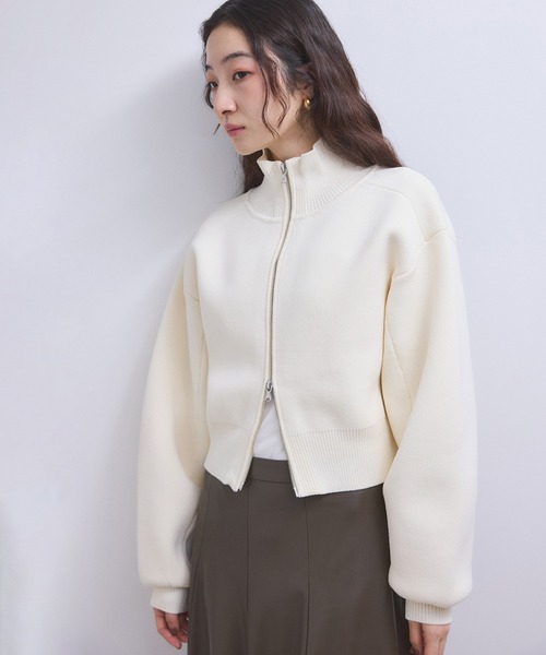 WEB限定】ショートジャカードドライバーズニット（カーディガン/ボレロ