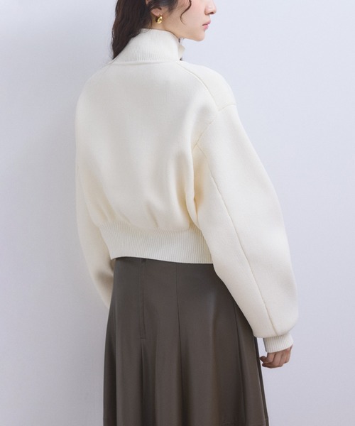 WEB限定】ショートジャカードドライバーズニット(カーディガン/ボレロ WEB限定】ショートジャカードドライバーズニット(カーディガン/ボレロ