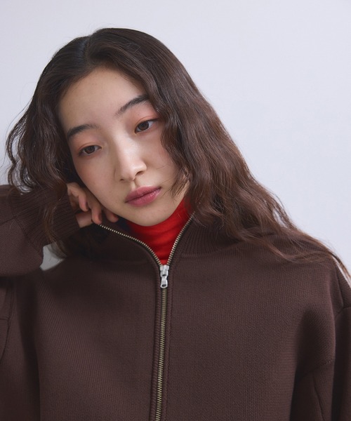 セール】【WEB限定】ショートジャカードドライバーズニット