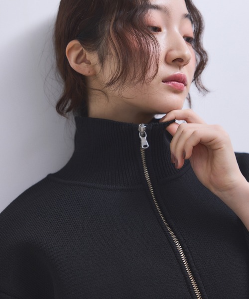 セール】【WEB限定】ショートジャカードドライバーズニット