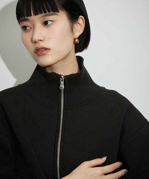 セール】【WEB限定】ショートジャカードドライバーズニット