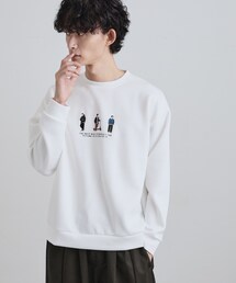 ピープル刺繍スウェット