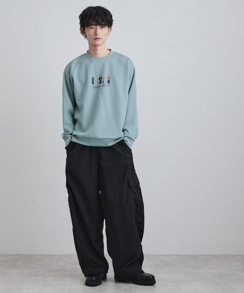 tk.TAKEO KIKUCHI（ティーケータケオキクチ）の「ピープル刺繍スウェット（スウェット・メンズ・ホワイト/ライトグリーン/ブラック・02/03/04）」の13枚目の写真