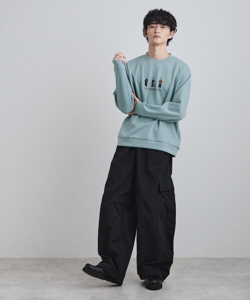 tk.TAKEO KIKUCHI（ティーケータケオキクチ）の「ピープル刺繍スウェット（スウェット・メンズ・ホワイト/ライトグリーン/ブラック・02/03/04）」の14枚目の写真