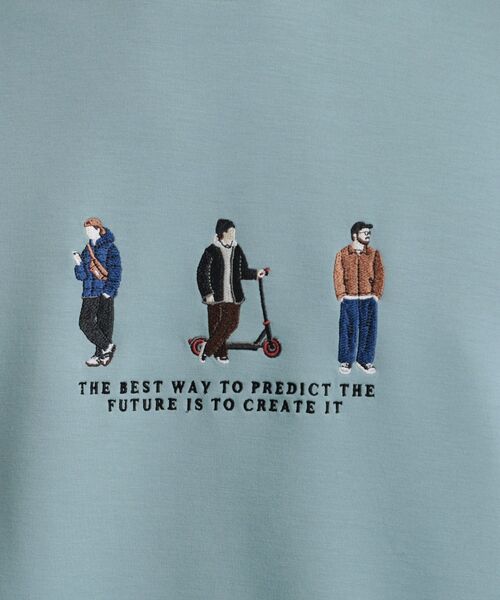 tk.TAKEO KIKUCHI（ティーケータケオキクチ）の「ピープル刺繍スウェット（スウェット・メンズ・ホワイト/ライトグリーン/ブラック・02/03/04）」の15枚目の写真