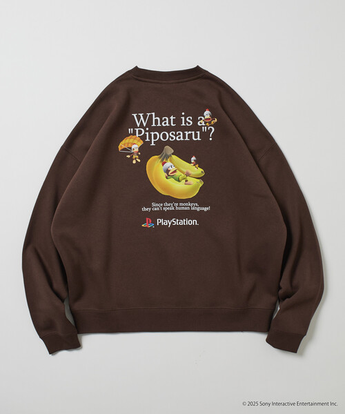 FREAK'S STORE(フリークスストア)の「限定展開 ビッグシルエット バックプリント クルーネック スウェット / PlayStation サルゲッチュ(スウェット・メンズ・チャコールグレー/グレー/ブラウン/ネイビー・SMALL/MEDIUM/LARGE)」の4枚目の写真
