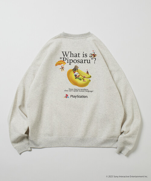 FREAK'S STORE(フリークスストア)の「限定展開 ビッグシルエット バックプリント クルーネック スウェット / PlayStation サルゲッチュ(スウェット・メンズ・チャコールグレー/グレー/ブラウン/ネイビー・SMALL/MEDIUM/LARGE)」の3枚目の写真