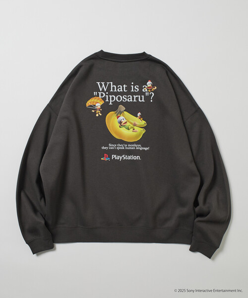 限定展開 ビッグシルエット バックプリント クルーネック スウェット