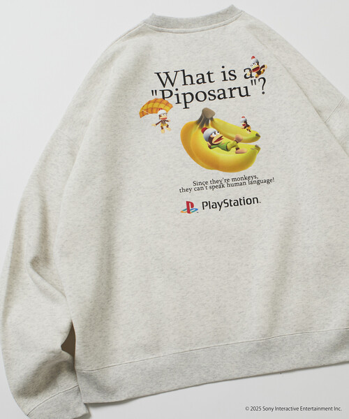 FREAK'S STORE(フリークスストア)の「限定展開 ビッグシルエット バックプリント クルーネック スウェット / PlayStation サルゲッチュ(スウェット・メンズ・チャコールグレー/グレー/ブラウン/ネイビー・SMALL/MEDIUM/LARGE)」の5枚目の写真