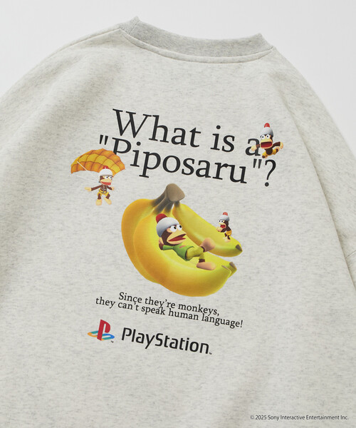 FREAK'S STORE(フリークスストア)の「限定展開 ビッグシルエット バックプリント クルーネック スウェット / PlayStation サルゲッチュ(スウェット・メンズ・チャコールグレー/グレー/ブラウン/ネイビー・SMALL/MEDIUM/LARGE)」の6枚目の写真