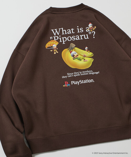 FREAK'S STORE(フリークスストア)の「限定展開 ビッグシルエット バックプリント クルーネック スウェット / PlayStation サルゲッチュ(スウェット・メンズ・チャコールグレー/グレー/ブラウン/ネイビー・SMALL/MEDIUM/LARGE)」の16枚目の写真