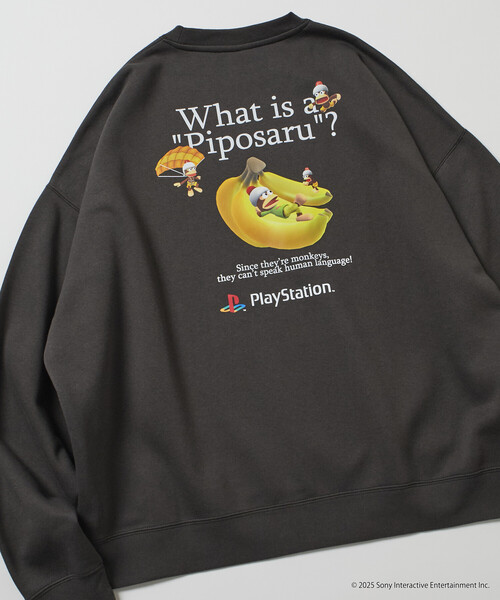 FREAK'S STORE(フリークスストア)の「限定展開 ビッグシルエット バックプリント クルーネック スウェット / PlayStation サルゲッチュ(スウェット・メンズ・チャコールグレー/グレー/ブラウン/ネイビー・SMALL/MEDIUM/LARGE)」の14枚目の写真