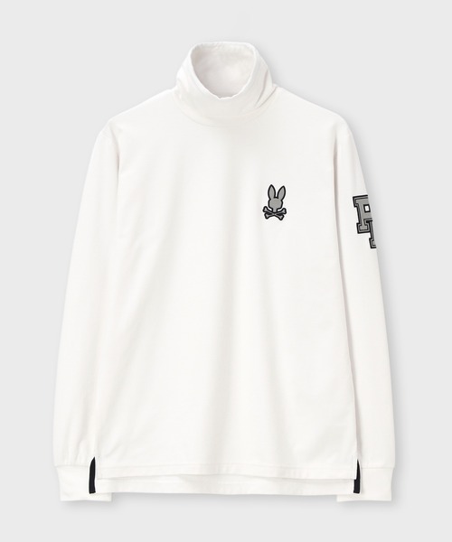 Psycho Bunny（サイコバニー）の「[GOLF]アウトラインロゴ タートルネックロングスリーブＴシャツ（Tシャツ/カットソー・メンズ・ブラック/ライトグレー/ホワイト/オレンジ・MEDIUM/LARGE/X-LARGE）」の11枚目の写真