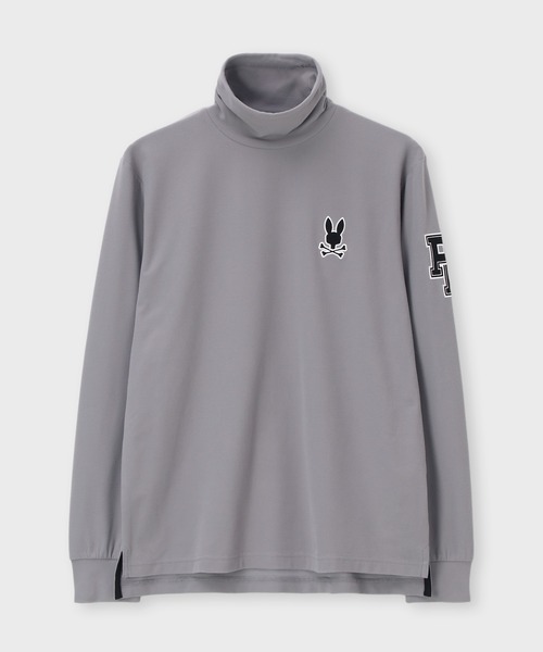 Psycho Bunny（サイコバニー）の「[GOLF]アウトラインロゴ タートルネックロングスリーブＴシャツ（Tシャツ/カットソー・メンズ・ブラック/ライトグレー/ホワイト/オレンジ・MEDIUM/LARGE/X-LARGE）」の21枚目の写真
