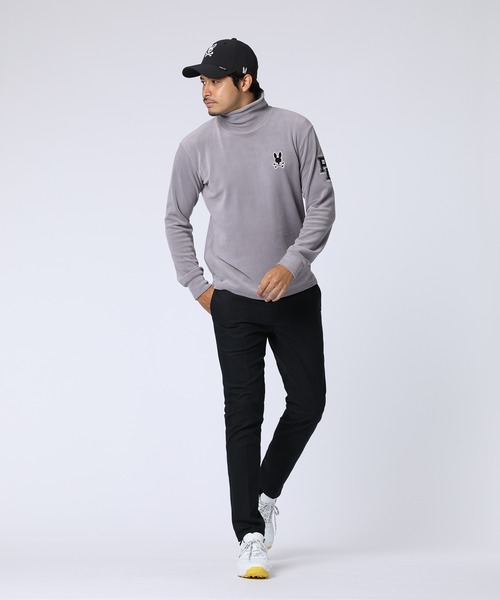 Psycho Bunny（サイコバニー）の「[GOLF]アウトラインロゴ タートルネックロングスリーブＴシャツ（Tシャツ/カットソー・メンズ・ブラック/ライトグレー/ホワイト/オレンジ・MEDIUM/LARGE/X-LARGE）」の20枚目の写真