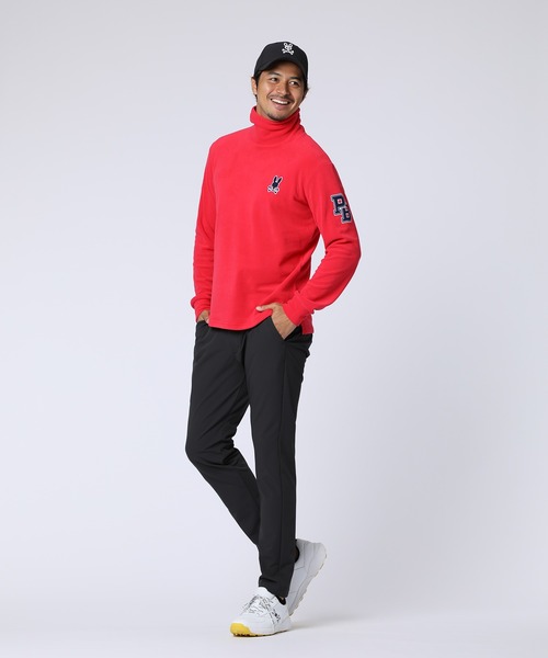 Psycho Bunny（サイコバニー）の「[GOLF]アウトラインロゴ タートルネックロングスリーブＴシャツ（Tシャツ/カットソー・メンズ・ブラック/ライトグレー/ホワイト/オレンジ・MEDIUM/LARGE/X-LARGE）」の5枚目の写真