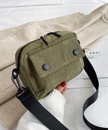 Corduro Pocketコーデュロイプチショルダーバッグ
