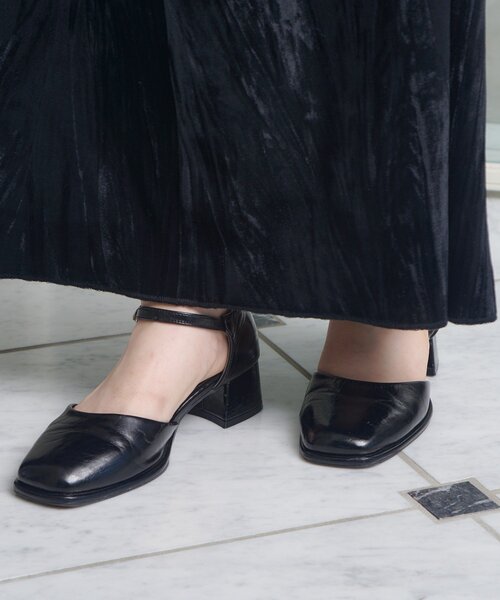 Kastane（カスタネ）の「【オケージョン対応】スクエアストラップパンプス（パンプス・レディース・ブラウン/ブラック・38/39/36/37）」の3枚目の写真