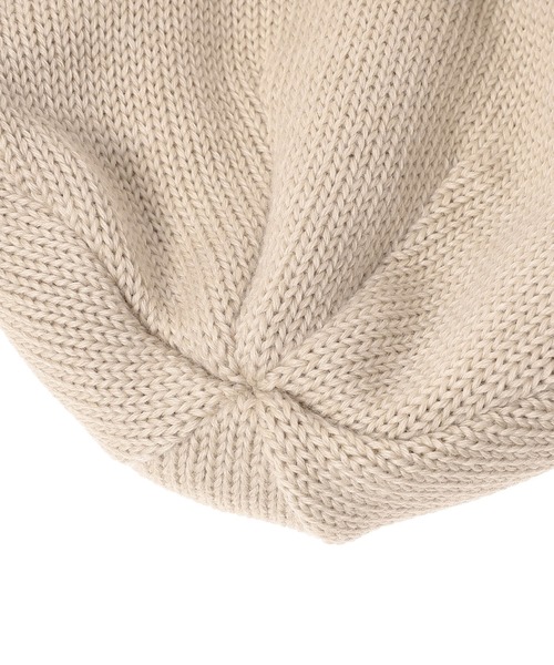 KIJIMA TAKAYUKI（キジマ　タカユキ）の「MERINO WOOL EAR WATCH CAP MKNY252008（キャップ・レディース・ベージュ/グレー/ブラック・ONE SIZE）」の8枚目の写真