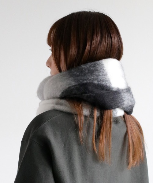 cepo（セポ）の「バルキーチェックマフラー（マフラー・レディース・ブラウン/ブラック/マルチ・FREE）」の22枚目の写真