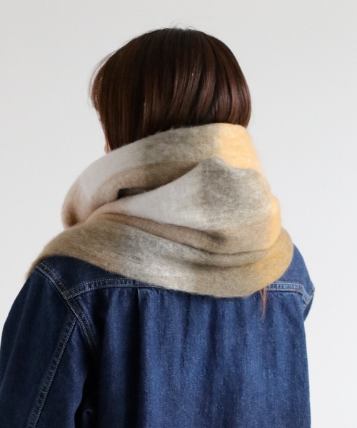 cepo（セポ）の「バルキーチェックマフラー（マフラー・レディース・ブラウン/ブラック/マルチ・FREE）」の15枚目の写真