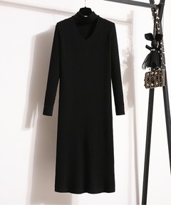 カーブベルテッドニットワンピース（ワンピース）｜UNITED TOKYO