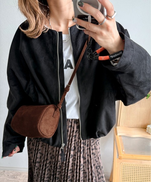CURA CLOSET(キュラ クローゼット)の「【ema.217 select】2wayショルダーポシェット(ショルダーバッグ・レディース・ブラック/ベージュ/レッド/ブラウン・フリー)」の2枚目の写真
