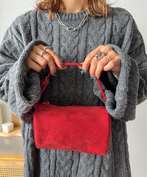 CURA CLOSET(キュラ クローゼット)の「【ema.217 select】2wayショルダーポシェット(ショルダーバッグ・レディース・ブラック/ベージュ/レッド/ブラウン・フリー)」の4枚目の写真