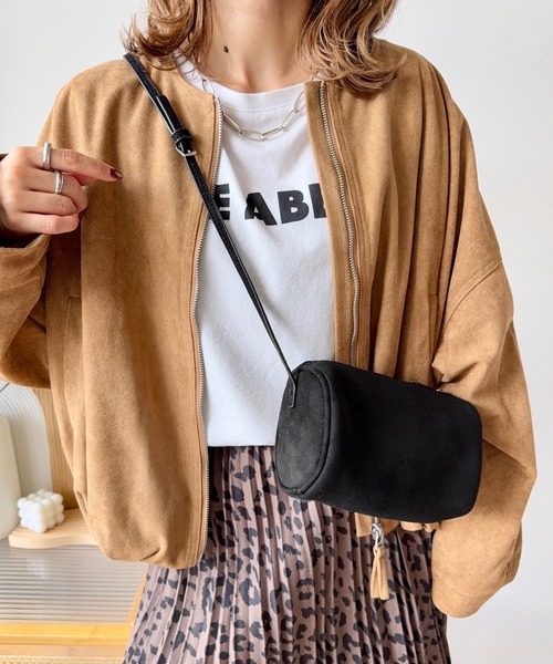 CURA CLOSET(キュラ クローゼット)の「【ema.217 select】2wayショルダーポシェット(ショルダーバッグ・レディース・ブラック/ベージュ/レッド/ブラウン・フリー)」の1枚目の写真