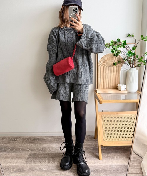CURA CLOSET(キュラ クローゼット)の「【ema.217 select】2wayショルダーポシェット(ショルダーバッグ・レディース・ブラック/ベージュ/レッド/ブラウン・フリー)」の10枚目の写真