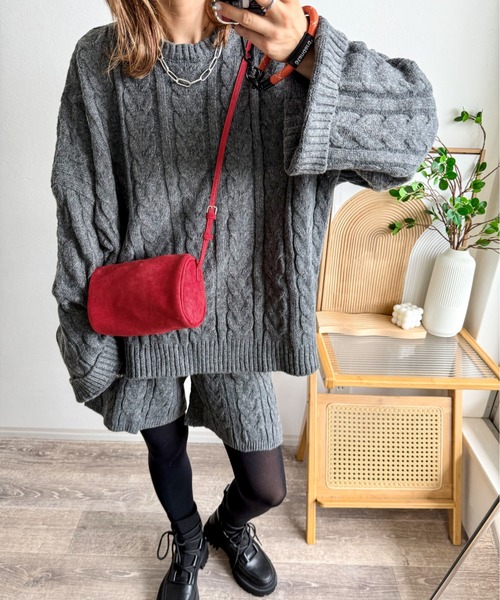 CURA CLOSET(キュラ クローゼット)の「【ema.217 select】2wayショルダーポシェット(ショルダーバッグ・レディース・ブラック/ベージュ/レッド/ブラウン・フリー)」の11枚目の写真