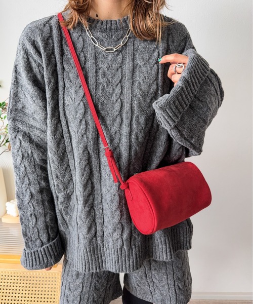 CURA CLOSET(キュラ クローゼット)の「【ema.217 select】2wayショルダーポシェット(ショルダーバッグ・レディース・ブラック/ベージュ/レッド/ブラウン・フリー)」の13枚目の写真