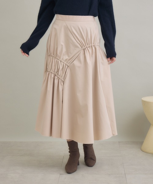 KATHARINE ROSS(キャサリンロス)の「【KATHARINE ROSS】イレギュラーギャザースカート(スカート・レディース・グレイッシュベージュ/ブラック・FREE)」の13枚目の写真