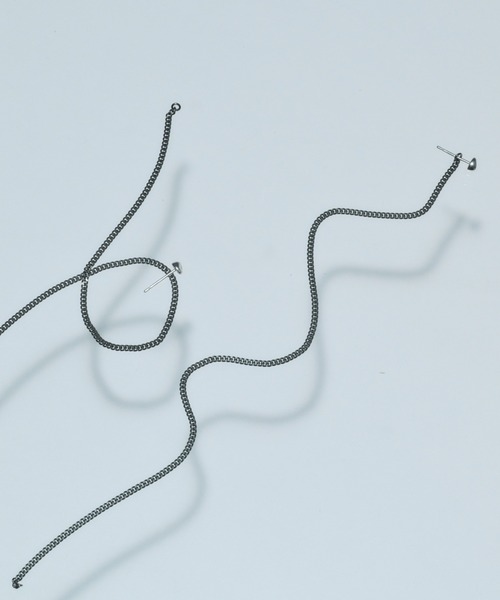 and cloud(アンドクラウド)の「Clay Long Charm Pierce(ピアス(両耳用)・レディース・シルバー系その他・FREE)」の1枚目の写真