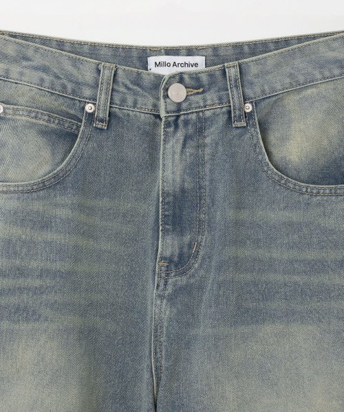 Millo Archive(ミロ アーカイブ)の「ルーズストレートデニムパンツ【フェードブルー】(デニムパンツ・メンズ・その他・MEDIUM/LARGE/X-LARGE)」の3枚目の写真