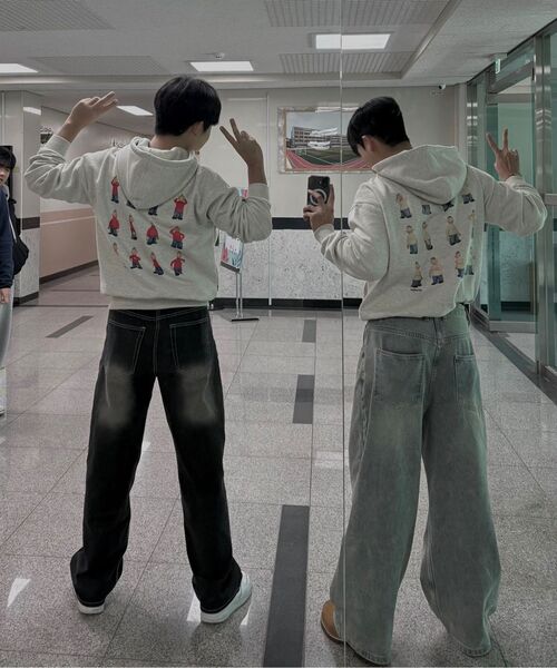 Millo Archive(ミロ アーカイブ)の「ルーズストレートデニムパンツ【フェードブルー】(デニムパンツ・メンズ・その他・MEDIUM/LARGE/X-LARGE)」の15枚目の写真