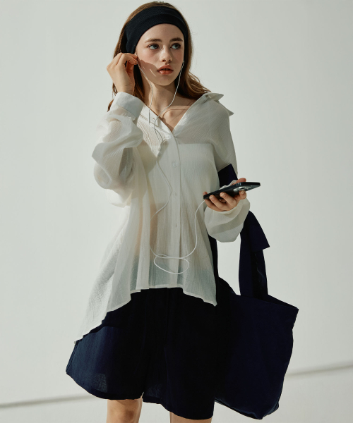 VIKINI VENDER(ビキニベンダー)の「デルラリネンバンディング5部パンツ - ネイビー(その他パンツ・レディース・その他・ONE SIZE)」の5枚目の写真