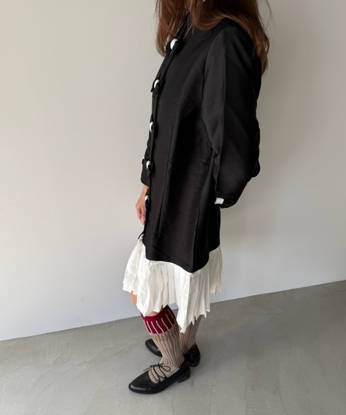 SANSeLF（サンセルフ）の「【SANSeLF】 リボンデコレートワンピース サテンライク saw25a058（ワンピース・レディース・ブラック・FREE）」の10枚目の写真