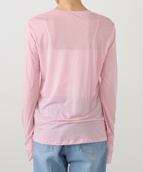 EMILY WEEK(エミリーウィーク)の「【BASERANGE/ベースレンジ】LONG SLEEVE TEE / TTLS-BL-WI25(Tシャツ/カットソー・レディース・ピンク・SMALL)」の9枚目の写真