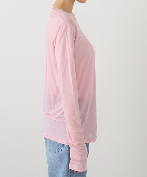 EMILY WEEK(エミリーウィーク)の「【BASERANGE/ベースレンジ】LONG SLEEVE TEE / TTLS-BL-WI25(Tシャツ/カットソー・レディース・ピンク・SMALL)」の10枚目の写真