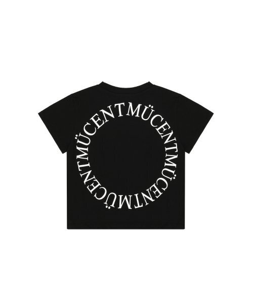 MUCENT(ムセント)の「シグネチャーバックラウンド円形ロゴクロップ半袖Tシャツ(ブラック)(Tシャツ/カットソー・レディース・その他・FREE)」の2枚目の写真